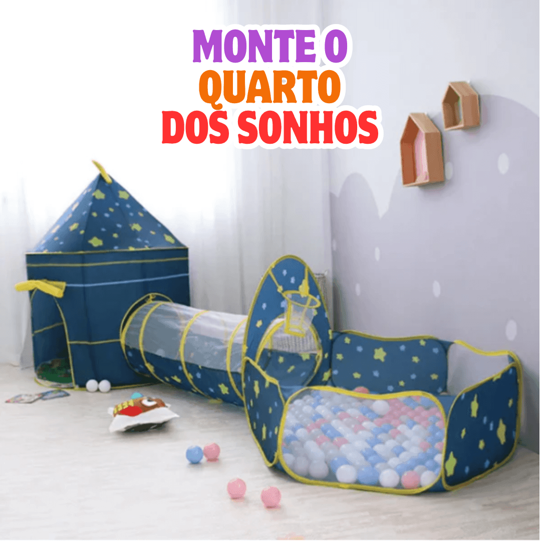 Castelinho Mágico com Túnel Divertido | Original Varietah Kids™