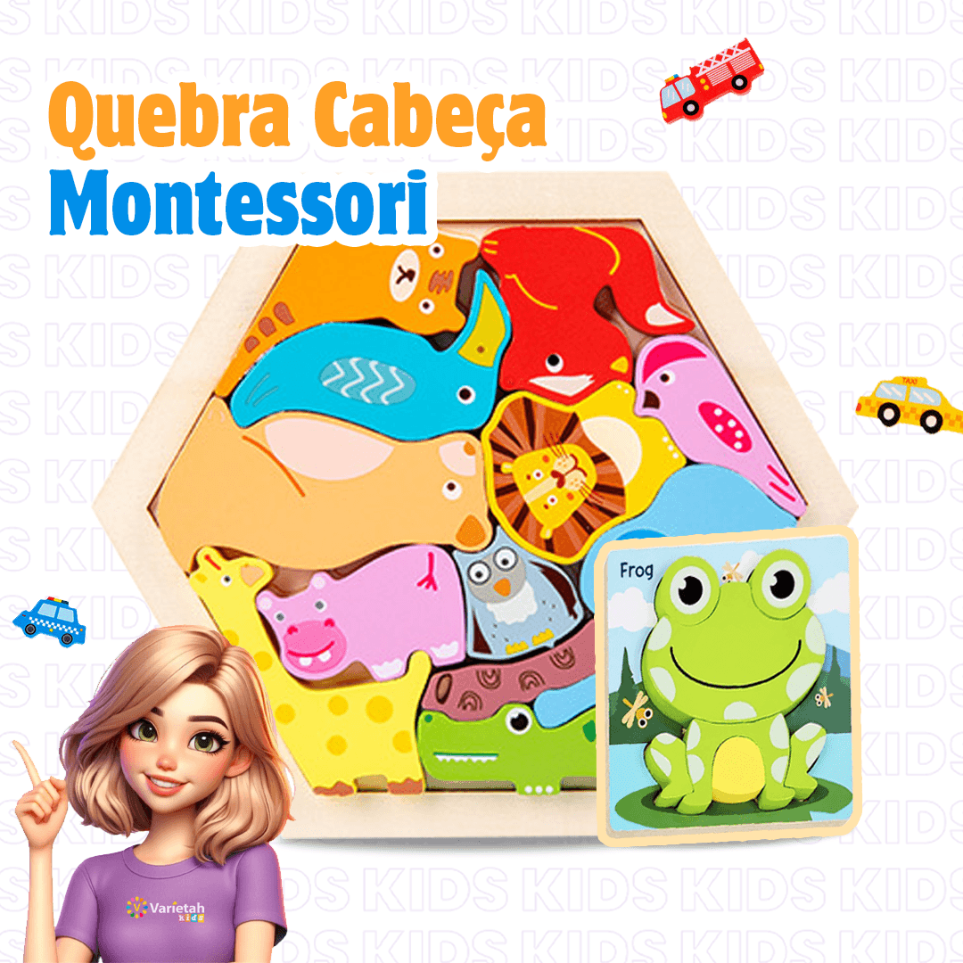 Quebra Cabeça de Madeira Montessori | Varie™