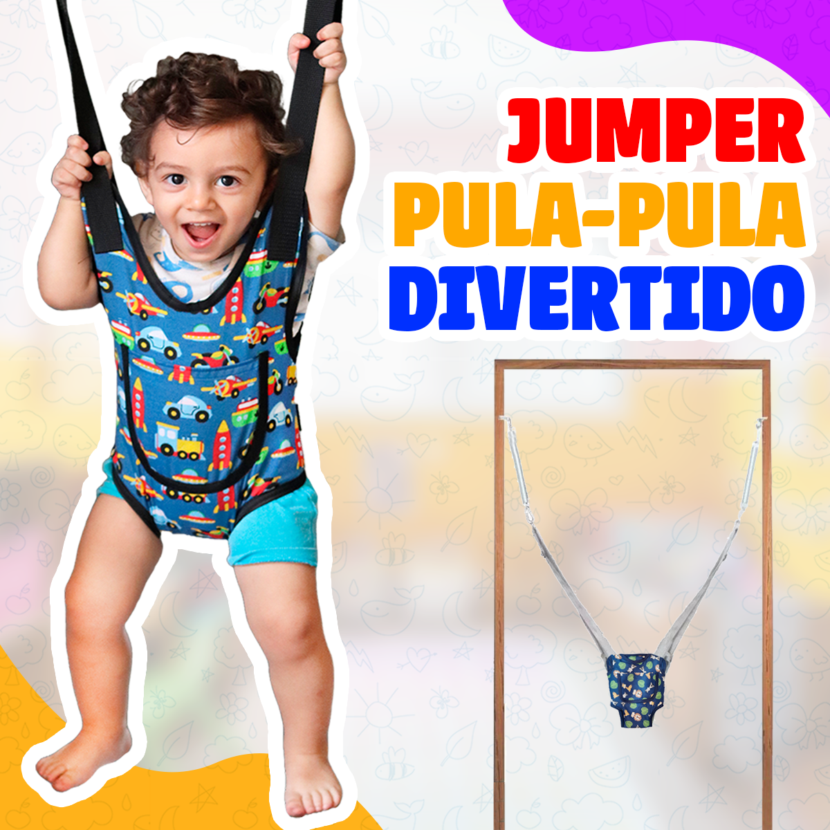 Pula-Pula Infantil Canguru Baby 100% SEGURO | Original Varietah Kids™