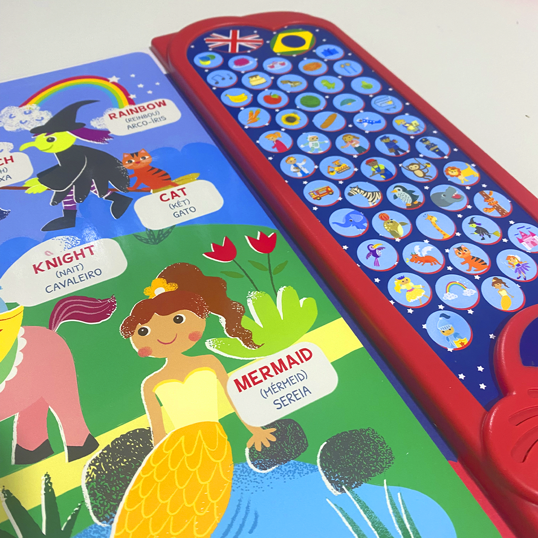 Livro Sensorial Sonoro em Inglês 100 Sons | Varie™