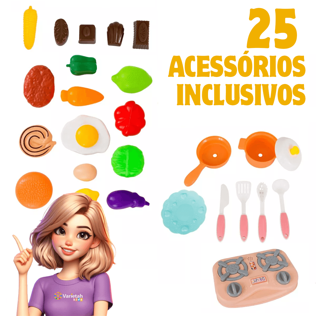 Mini Cozinha Infatil Completa Premium | Varie™