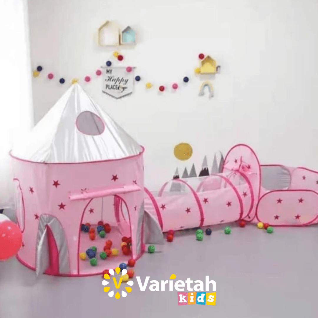 Castelinho Mágico com Túnel Divertido | Original Varietah Kids™