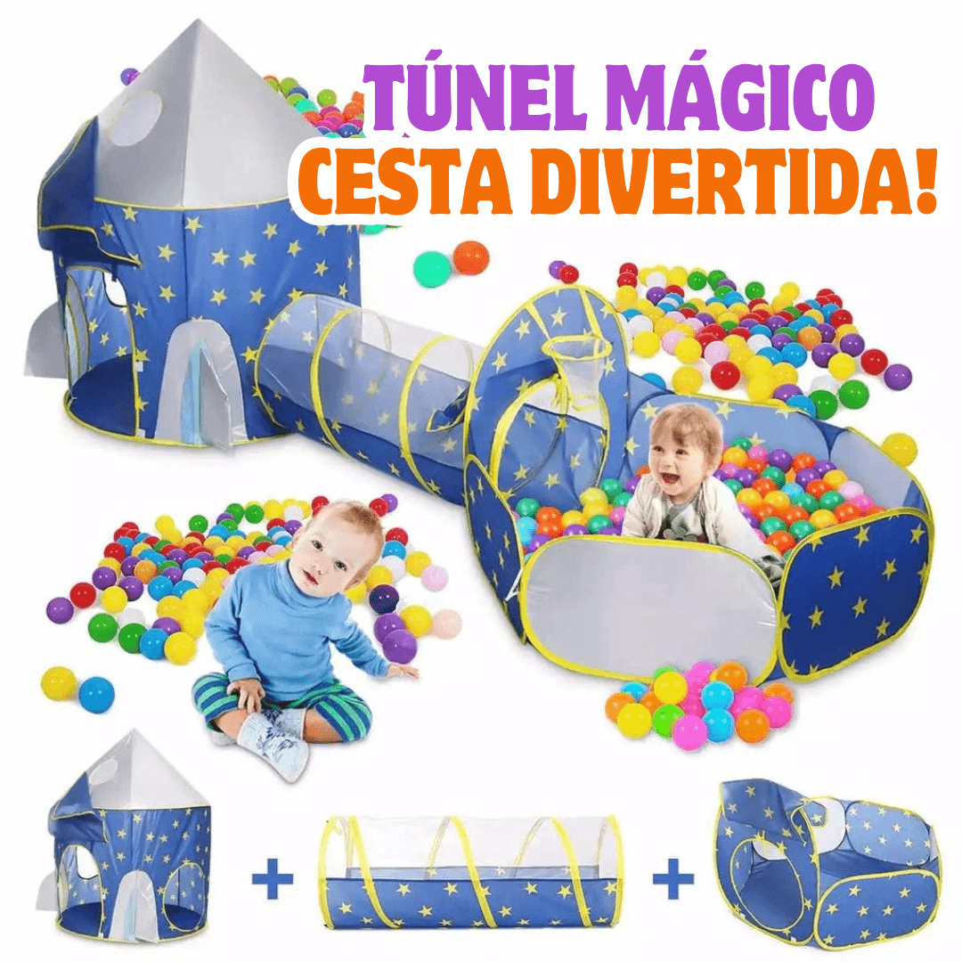 Castelinho Mágico com Túnel Divertido | Original Varietah Kids™