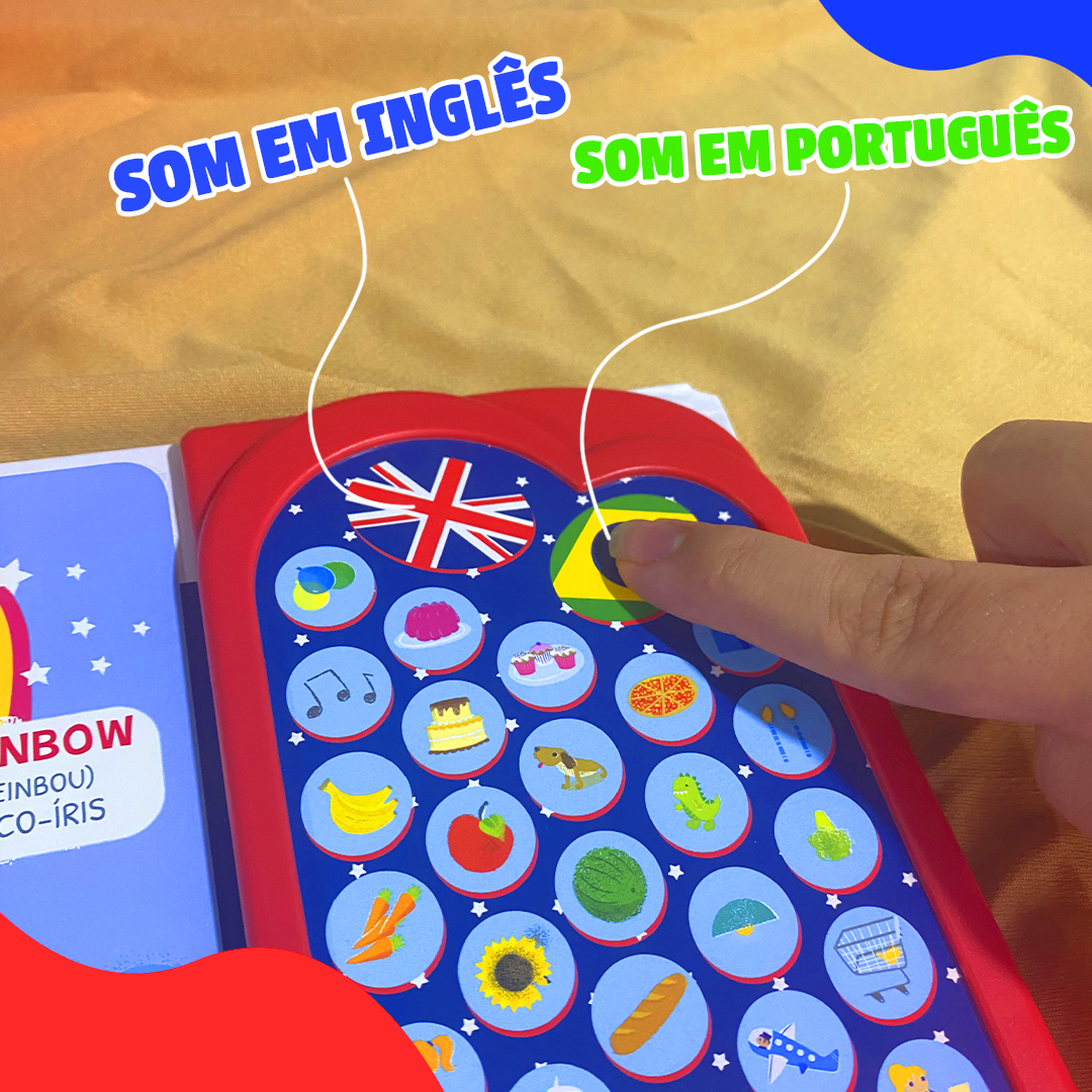 Livro Sensorial Sonoro em Inglês 100 Sons | Varie™