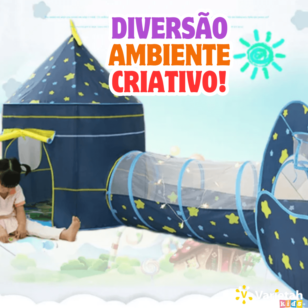 Castelinho Mágico com Túnel Divertido | Original Varietah Kids™