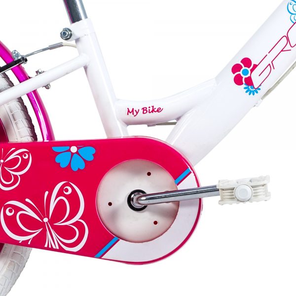 Bicicleta Infantil Aro 20 Branca c/ Cesta
