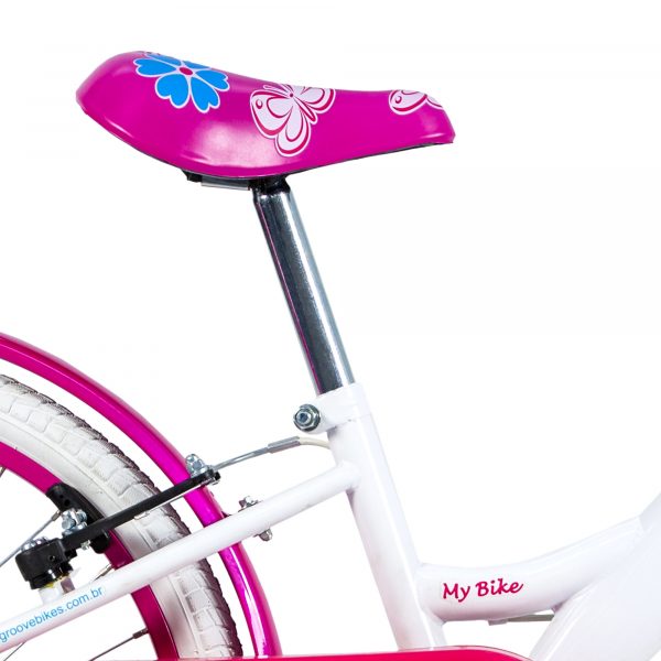 Bicicleta Infantil Aro 20 Branca c/ Cesta