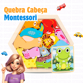 Quebra Cabeça de Madeira Montessori | Varie™