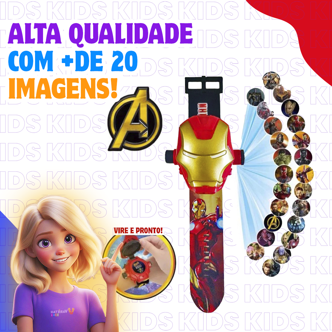 Relógio Projetor Infantil Alta Definição | VarietahKids