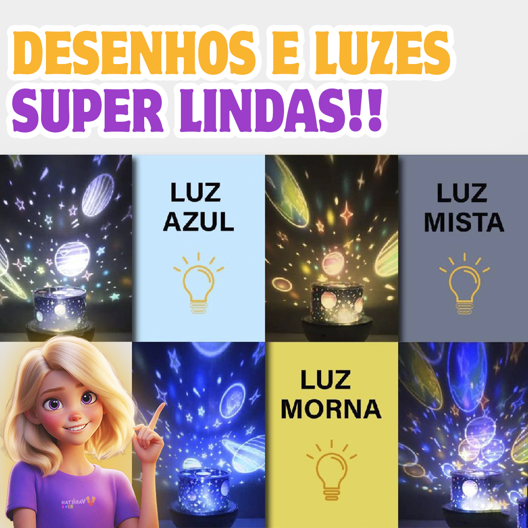 Luminária Mágica Projetor Infantil | Varie™