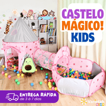 Castelinho Mágico com Túnel Divertido | Original Varietah Kids™