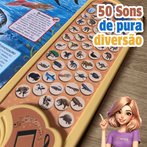 Livro Sonoro dos Dinossauros + Brinde 100% Exclusivo! | Varietah Kids™