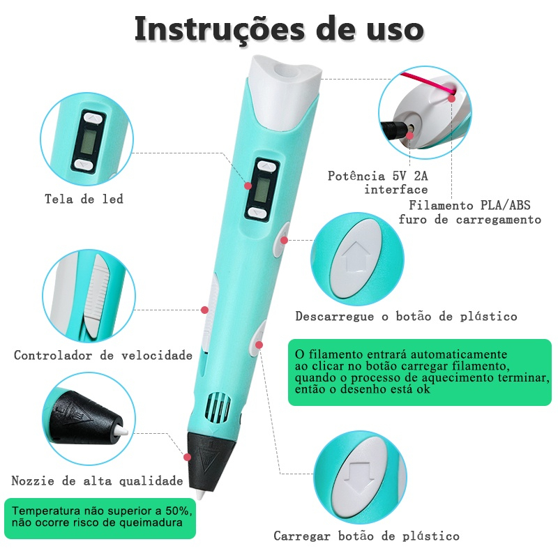 Caneta Mágica de Desenho Infantil | Varie