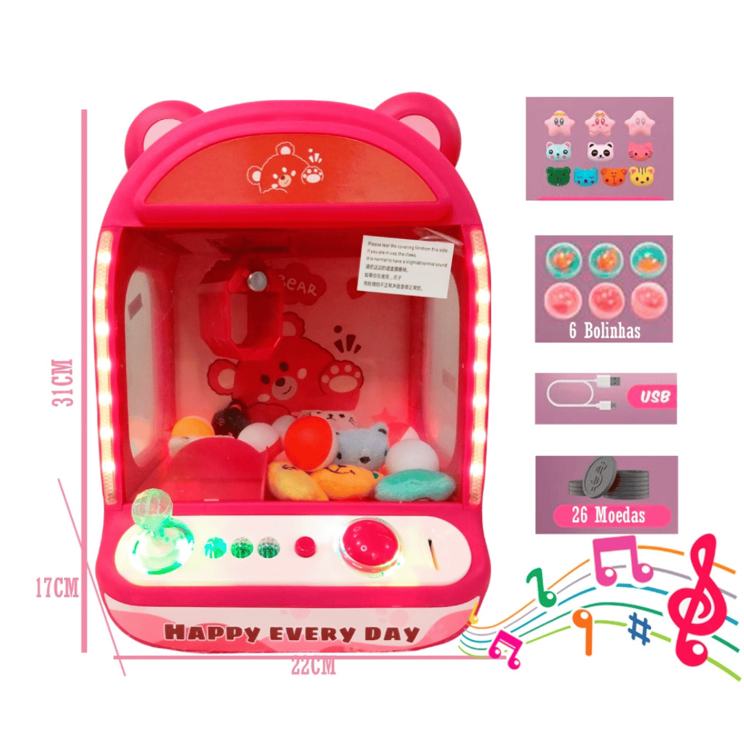 Mini Máquina PegaPega Ursinhos (Envio Gratuito) | Varietah Kids™