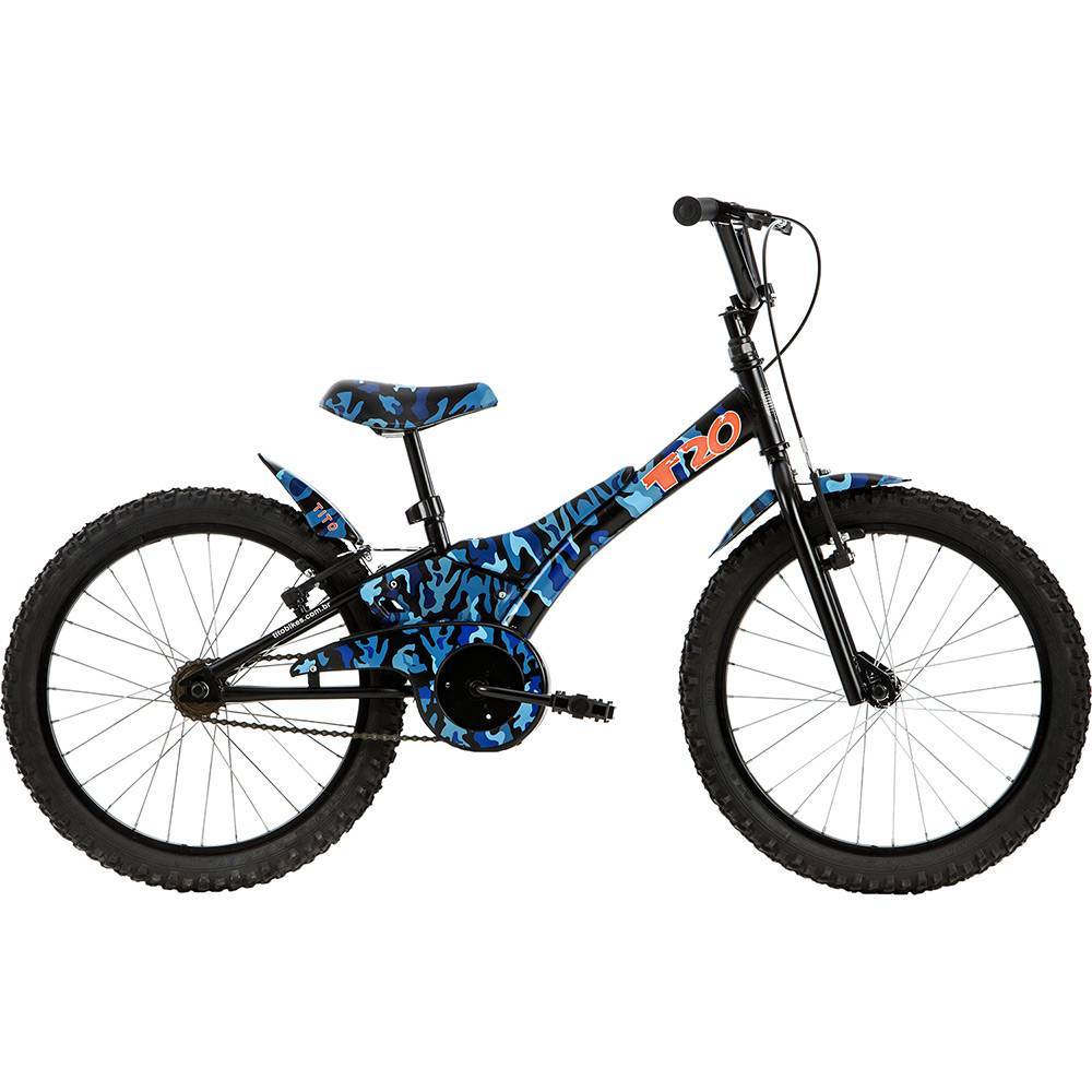 Bicicleta Infantil Groove Aro 20 Camuflada Azul