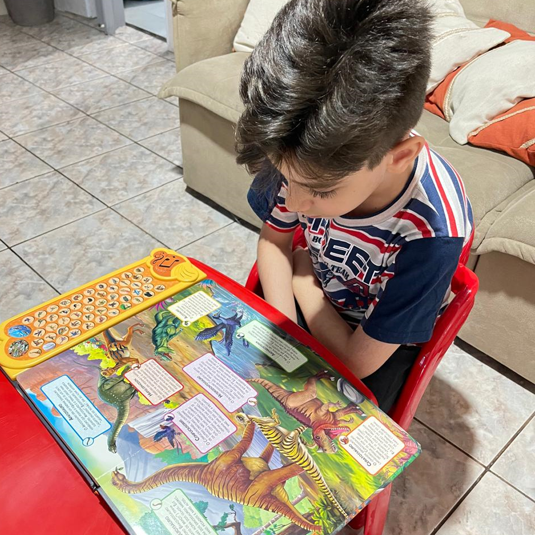 Livro Sonoro dos Dinossauros + Brinde 100% Exclusivo! | Varietah Kids™