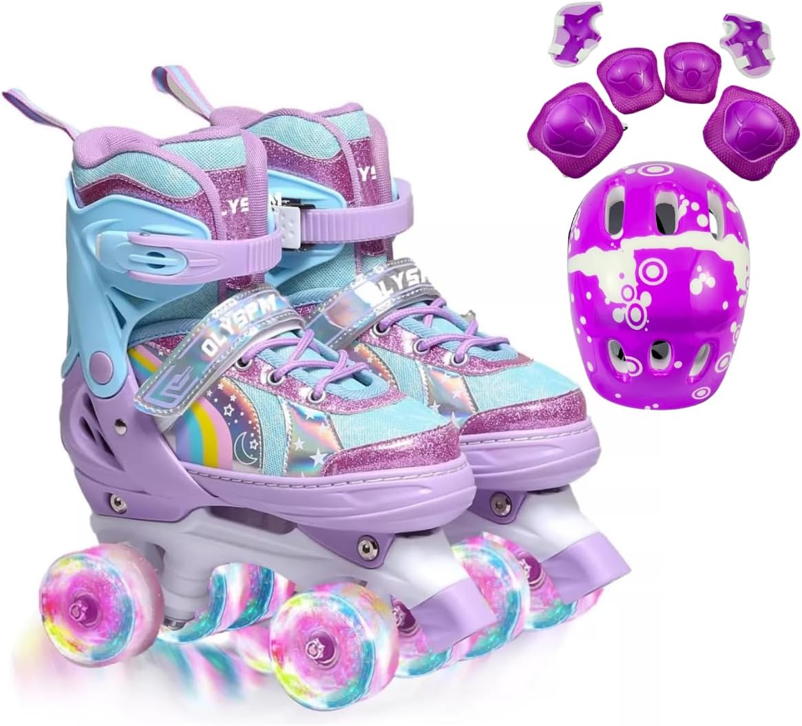 Patins Infantil 4 Rodas, Ajustável em 4 Tamanhos.