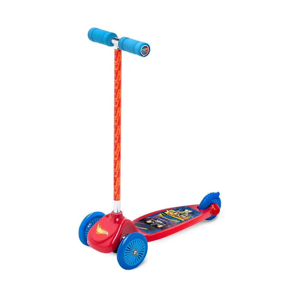 Patinete Infantil 3 Rodas Hot Wheels Base Larga