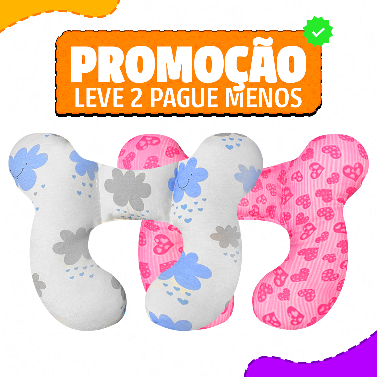 Almofadinha Baby Super Confortável 03 Meses á 4 Anos | Original Varietah Kids™