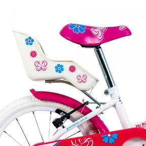 Bicicleta Infantil Aro 16 Branca c/ Porta Boneca