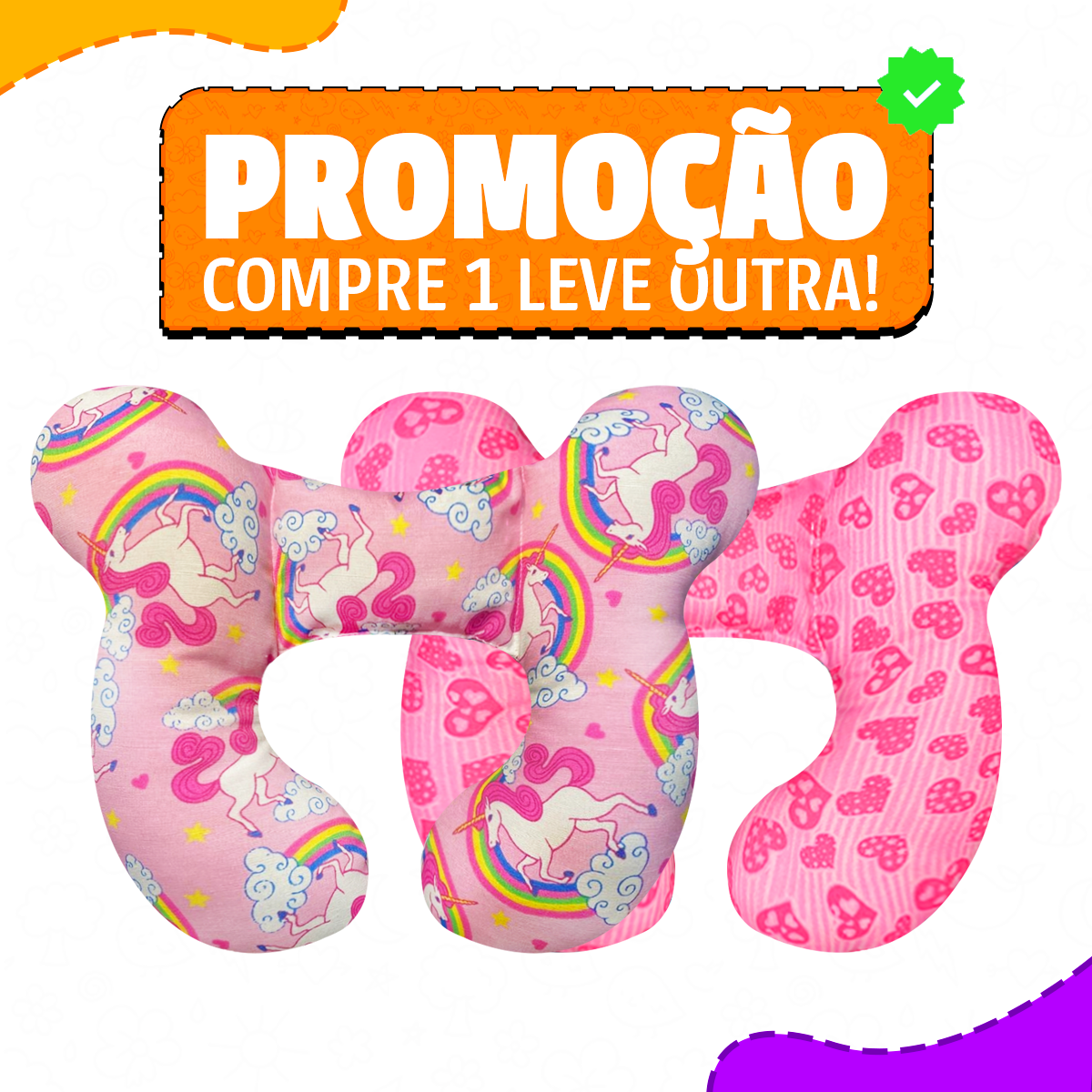 Almofadinha Baby Super Confortável 03 Meses á 4 Anos | Original Varietah Kids™