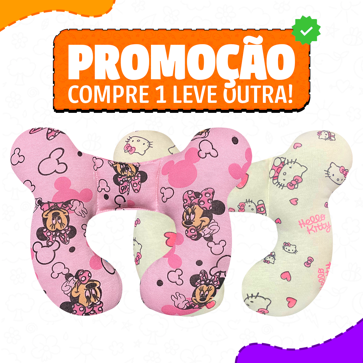 Almofadinha Baby Super Confortável 03 Meses á 4 Anos | Original Varietah Kids™