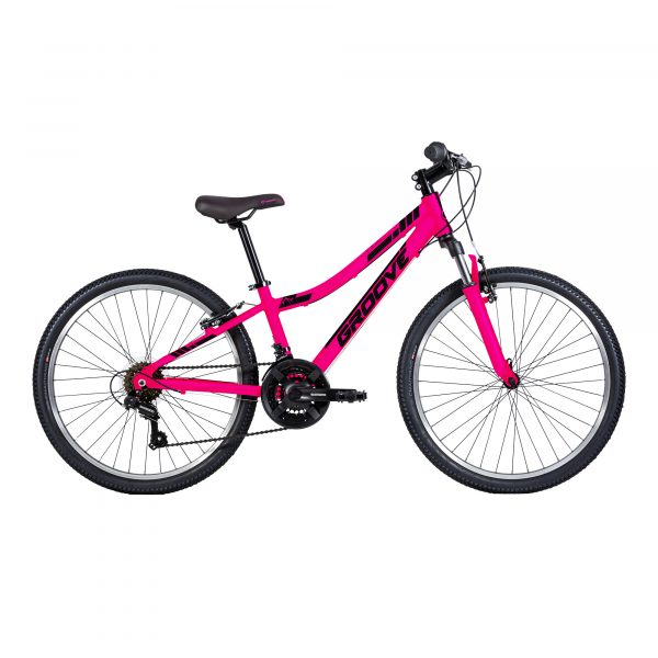 Bicicleta Infantil Groove Indie Aro 24 Rosa Alumínio com Suspensão