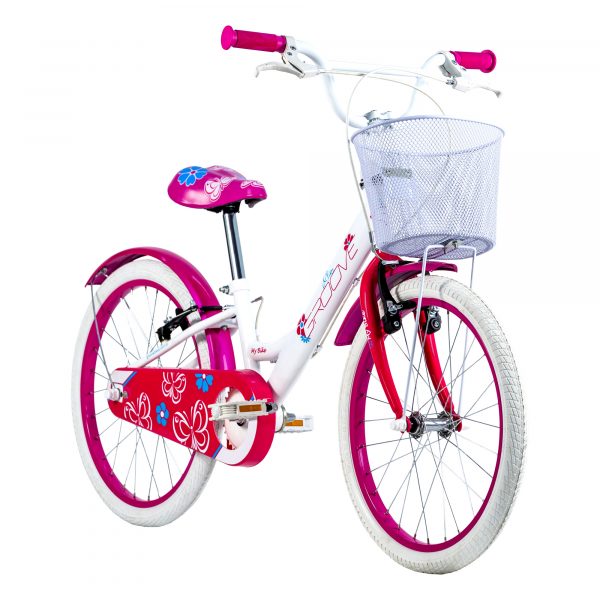 Bicicleta Infantil Aro 20 Branca c/ Cesta
