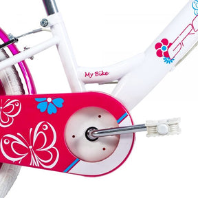 Bicicleta Infantil Aro 20 Branca c/ Cesta